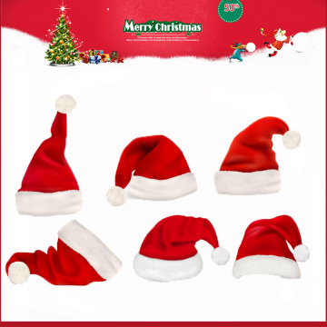 Mini chapeau de Noël en peluche de Noël pour les enfants Noël 2016